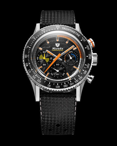 Nivada Grenchen Chronoking Mecaquarz Racing Carbon 87049Q