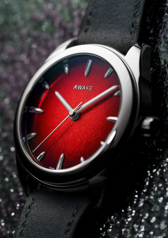 Awake Son Mai Silver Leaf Vignette Carmine Red