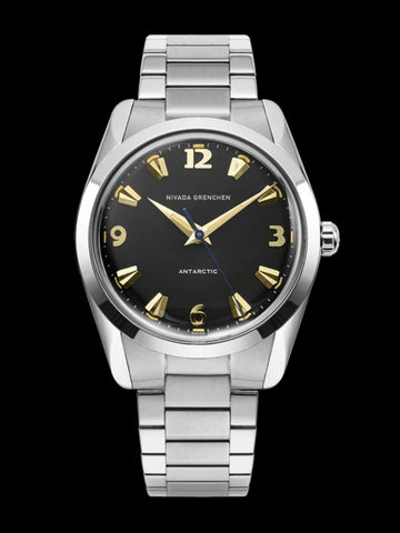 Nivada Grenchen Antarctic 35mm Black - Beige Lume 35017M