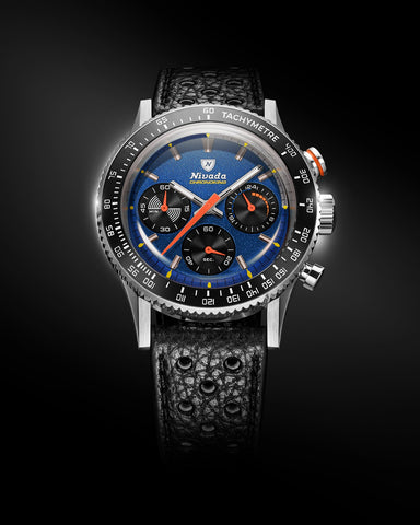 Nivada Grenchen Chronoking Mecaquarz Racing Blue 87050Q