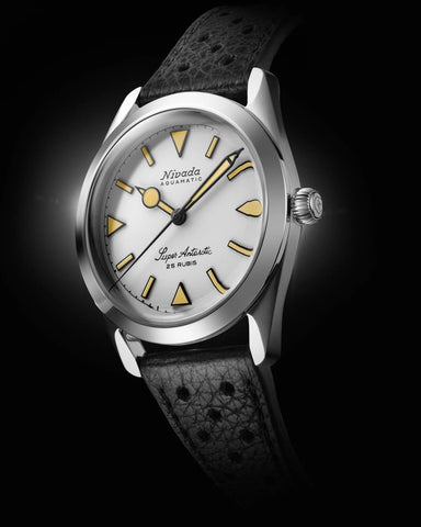 Nivada Grenchen Super Antarctic White - Beige Luminova 32064A