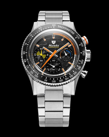 Nivada Grenchen Chronoking Mecaquarz Racing Carbon 87049Q