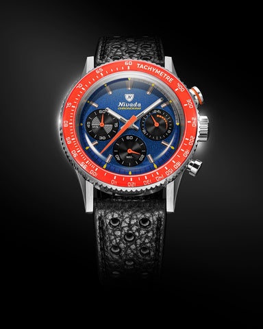 Nivada Grenchen Chronoking Mecaquarz Racing Blue 87050Q