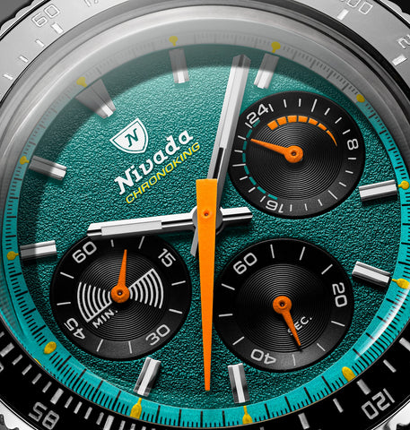 Nivada Grenchen Chronoking Mecaquarz Racing Green 87051Q