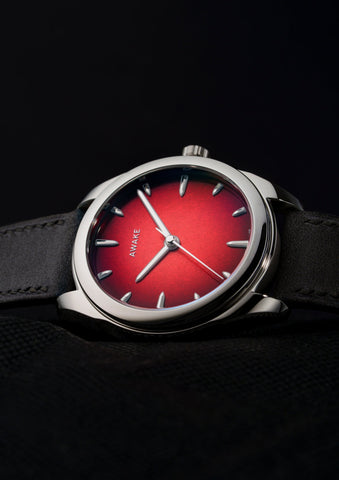 Awake Son Mai Silver Leaf Vignette Carmine Red