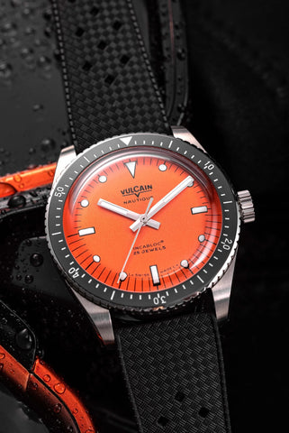 Vulcain Skindiver Nautique Orange