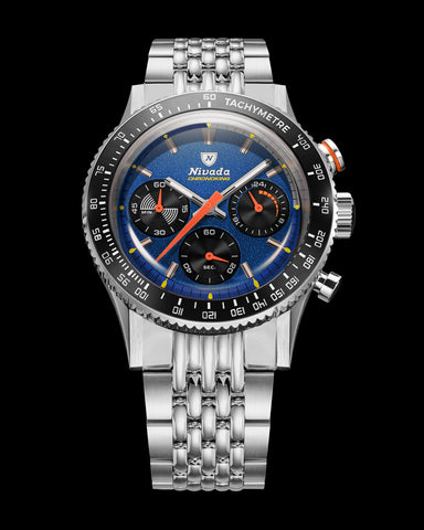 Nivada Grenchen Chronoking Mecaquarz Racing Blue 87050Q