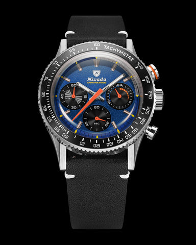 Nivada Grenchen Chronoking Mecaquarz Racing Blue 87050Q
