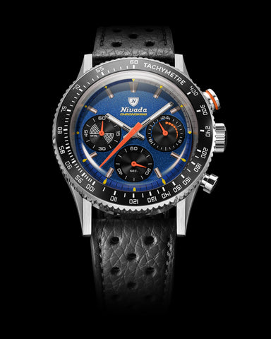 Nivada Grenchen Chronoking Mecaquarz Racing Blue 87050Q