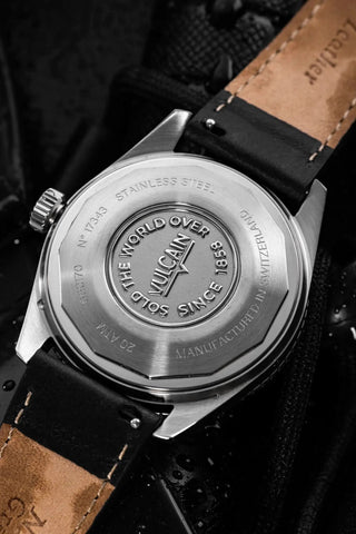 Vulcain Skindiver Nautique Black - White Lume 660170B07