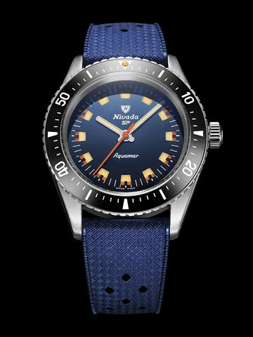 Nivada Grenchen Aquamar Blue 32074A