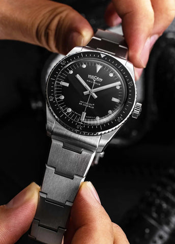 Vulcain Skindiver Nautique Black - White Lume 660170B07