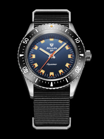 Nivada Grenchen Aquamar Blue 32074A