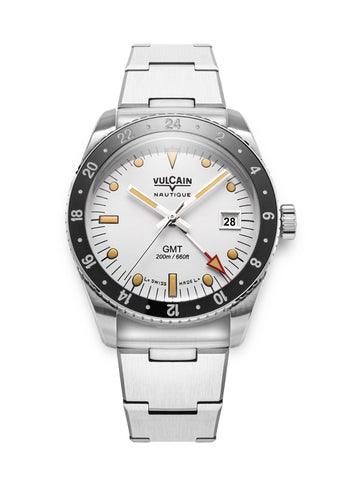 Vulcain Skindiver Nautique GMT White 680174A57