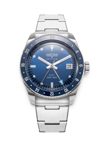 Vulcain Skindiver Nautique GMT Blue Limited Edition 680174B37