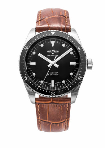 Vulcain Skindiver Nautique Black - White Lume 660170B07