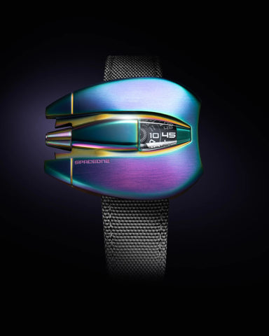 SpaceOne Jumping Hour Irized Steel