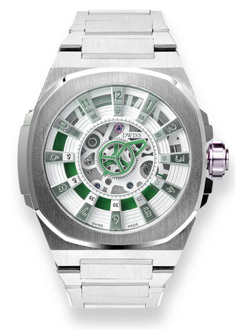 DWISS M3S - Green - Steel Bracelet