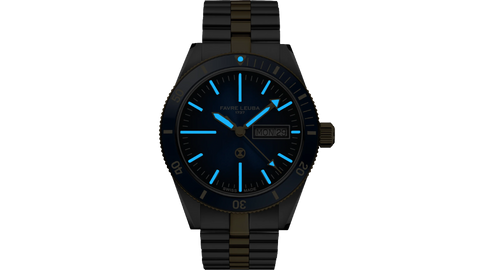 Favre Leuba Deep Raider Day Date - Bicolor Blue