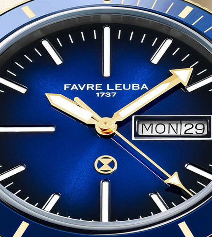 Favre Leuba Deep Raider Day Date - Bicolor Blue
