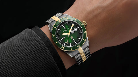 Favre Leuba Deep Raider Day Date - Bicolor Green