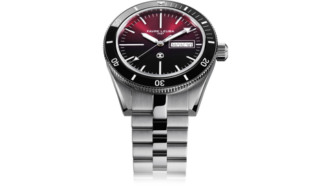 Favre Leuba Deep Raider Day Date - Burgundy