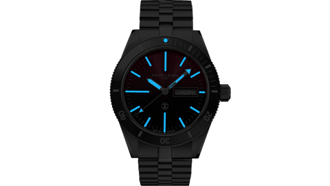 Favre Leuba Deep Raider Day Date - Burgundy