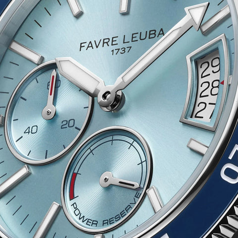 Favre Leuba Deep Raider Power Reserve - Ice Blue
