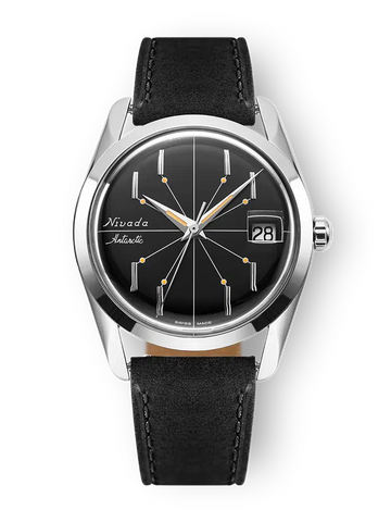 Nivada Grenchen Antarctic Spider 35mm Black - With Date 35011M17