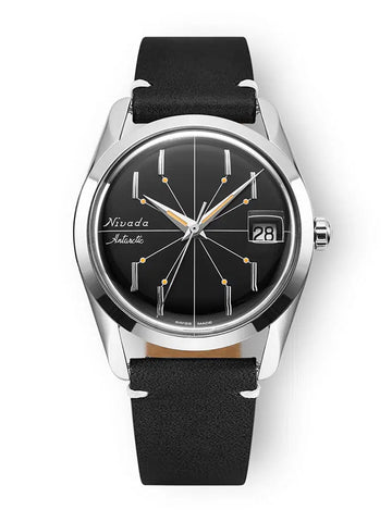 Nivada Grenchen Antarctic Spider 35mm Black - With Date 35011M17