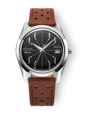 Nivada Grenchen Antarctic Spider 35mm Black - With Date 35011M17