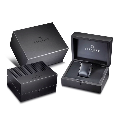 Perrelet Lab Peripheral 3 Hands A1100/3 Schwarz