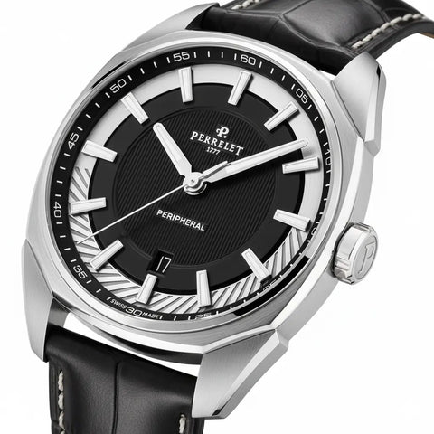 Perrelet Lab Peripheral 3 Hands A1100/3 Schwarz