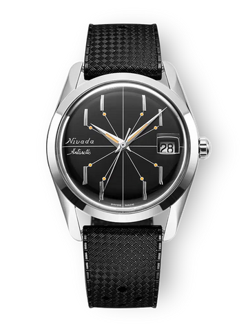 Nivada Grenchen Antarctic Spider 35mm Black - With Date 35011M17