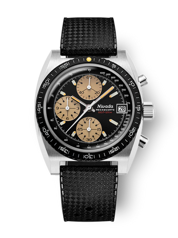 Nivada Grenchen Chronosport Mecaquartz Yellow 77001Q