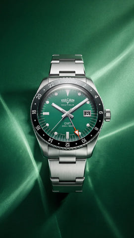 Vulcain Skindiver Nautique GMT - Green Limited Edition 680174BN7