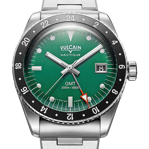 Vulcain Skindiver Nautique GMT - Green Limited Edition 680174BN7