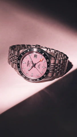 Vulcain Skindiver Nautique GMT - Pink Limited Edition 680174BL7