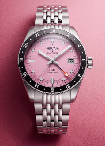 Vulcain Skindiver Nautique GMT - Pink Limited Edition 680174BL7