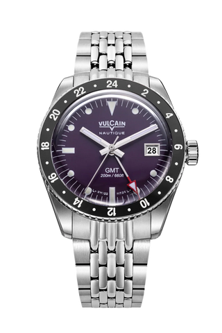 Vulcain Skindiver Nautique GMT Purple Limited Edition 680174A17