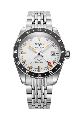 Vulcain Skindiver Nautique GMT White 680174A57