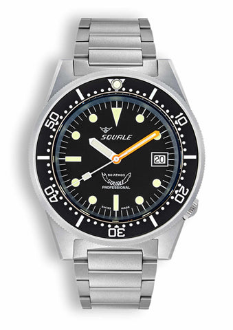 Squale 1521 Black Blasted 1521BKBL