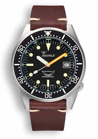 Squale 1521 Black Blasted 1521BKBL