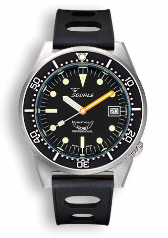 Squale 1521 Black Blasted 1521BKBL