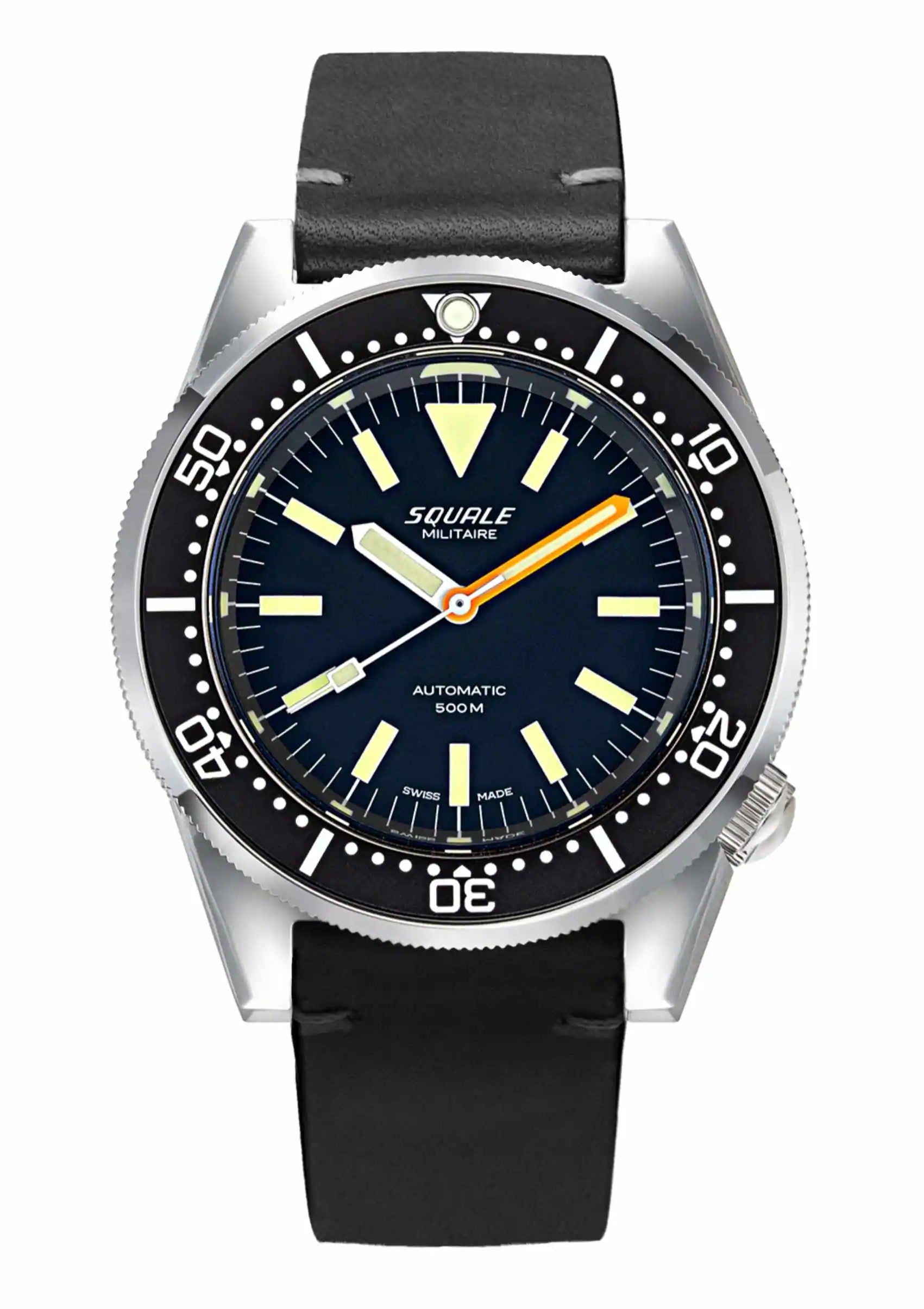 Leather strap. Black