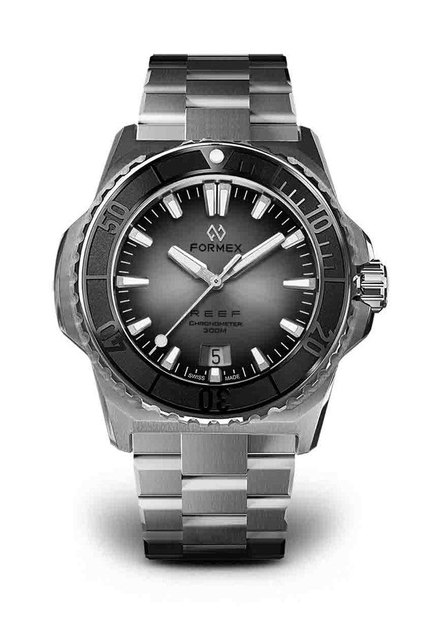 Black Bezel Steel Bracelet