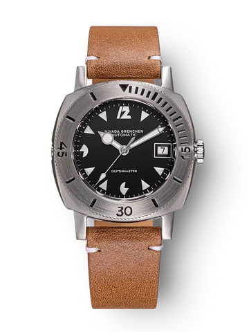 Nivada Grenchen Depthmaster - White Pacman Date 14104A