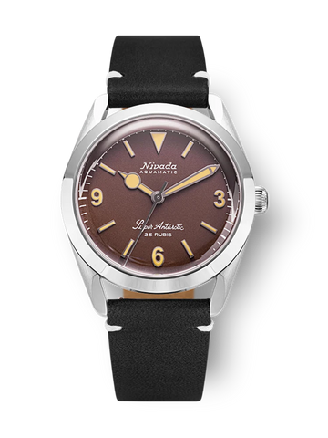 Nivada Grenchen Antarctic 3.6.9 Brown No Vintage Beige Lume 32041A