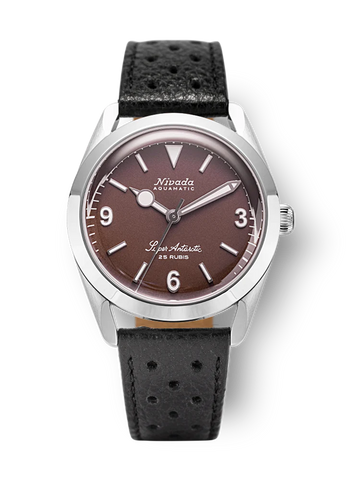 Nivada Grenchen Antarctic 3.6.9 Brown No Vintage White Lume 32040A