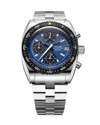 Nivada Grenchen Autochron Blue Mecaquartz 77005Q